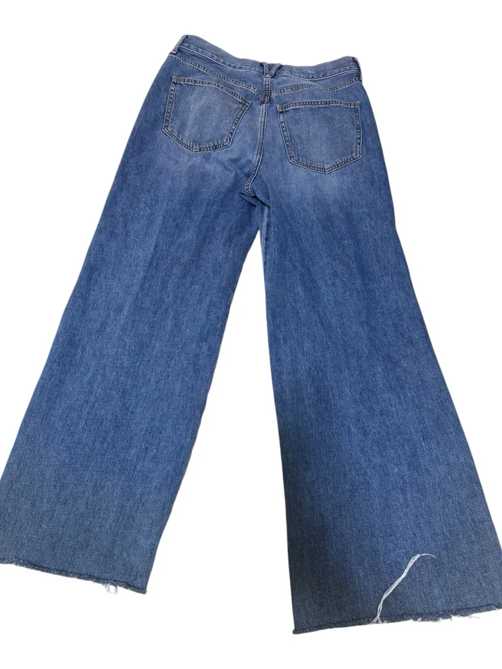 Veronica Beard Mid-Rise Wide Leg Blue Jeans - Picture 5 of 8